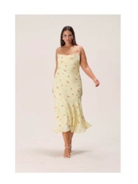 Adoore, Verona Dress, Pastel Yellow Rose, size 40/US 8/10